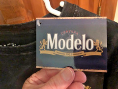 Modelo Men’s T-Shirt Size X-Large/Front-Back Graphics/Faded-Worn Look New w/Tags