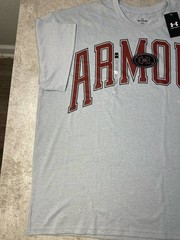 Under Armour Men’s ARMOUR Graphic T-Shirt Gray 2XL XXL New With Tags NWT