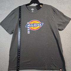 Dickies Shirt Mens 2XL XXL Gray Regular Fit Classic Casual Logo Work Wear NWT