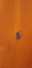 Polo Ralph Lauren Crew Neck Modern Classic-Fit T-Shirt Mens ORANGE BLUE PONY