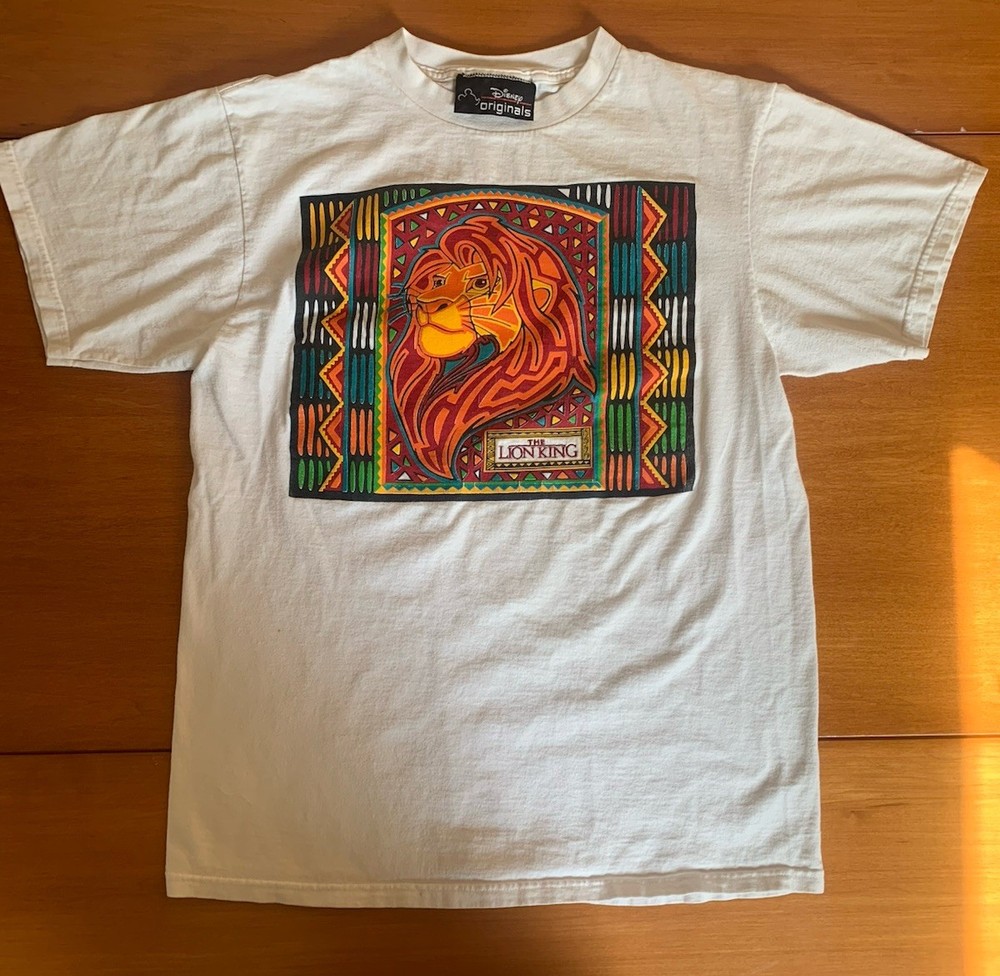 VTG 90s Disney THE LION KING Movie Mufasa Simba 90s M-L T-Shirt