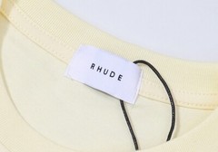 RHUDE NEW Men Women High Quality Loose Leisure Cotton Short Sleeve T-Shirt M-2XL