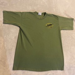Vintage Smithsonian F-105 Thunderchief Fighter Bomber Air Space 90s Green Shirt