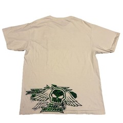 No Fear Shirt Mens Large White Skull Wings Logo Graphic Tee Motocross Metal
