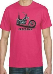 Adult DryBlend® T-Shirt – ( FREEDAMN – AMERICAN PRIDE / BIKER / CHOPPER)