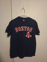 Red Sox Dad Shirt Medium Blue Short Sleeve Graphic Shirt