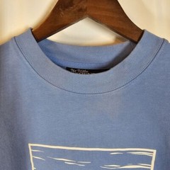 The Tubbo Moment Benson By The Sea Duck Long Crew Shirt Graphic Blue Cotton L