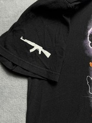He$h EDM DJ Graphic Black Mens Gun T Shirt