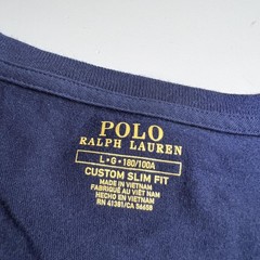 Polo Ralph Lauren Shirt Mens Large Blue Custom Slim Fit Pony Logo Crew Tee