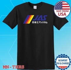 Japan Air System Retro Black Size S-5XL