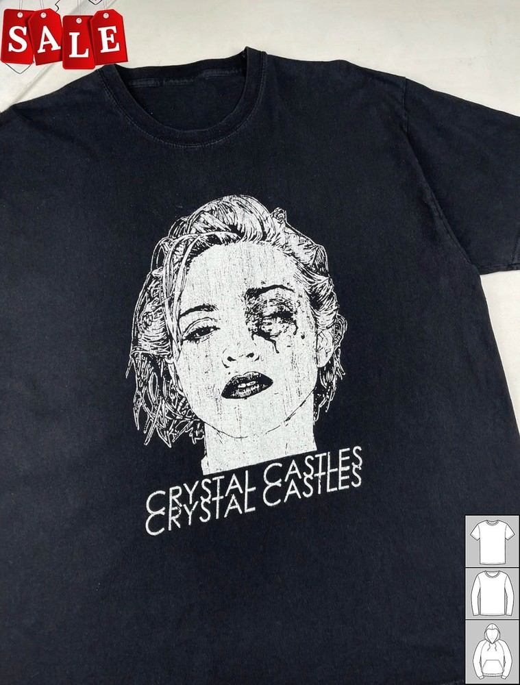 Crystal Castles Distorted Madonna Face Gift For Fans Unisex S-5XL Shirt NH661