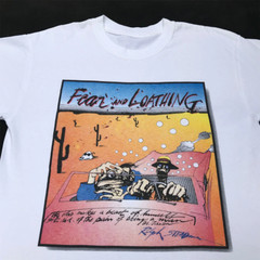RALPH STEADMAN FEAR LOATHING 90’S T Shirt white All Size