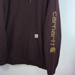 Carhartt Loose Fit Men’s XL Maroon Spring 2025 Cotton Blend Hoodie Sweatshirt