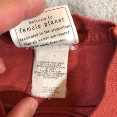 Vintage Female Planet T Shirt Mens M Red single stitch