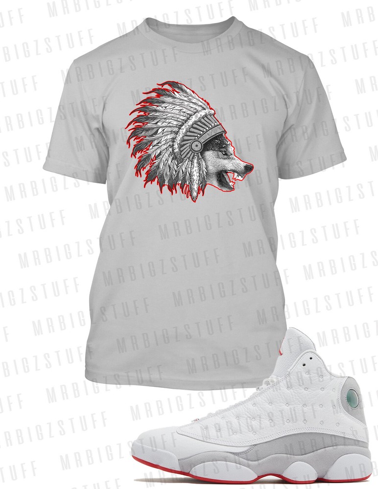 Chieftain Pro Club Shaka Graphic Animal Tee Shirt Match J13 Wolf Grey Big Tall T
