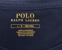 Polo Ralph Lauren T-Shirt Mens L Navy Blue Pony Logo Classic Fit Short Sleeve