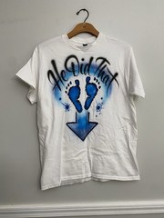 He Did That Pregnancy Funny Airbrushed T Shirt – M