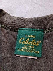Cabelas Shirt Mens XL Olive Green Short Sleeve T-Shirt Made In USA NWOT