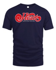 Heart Band 2025 Tour Merch Royal Flush Shirt
