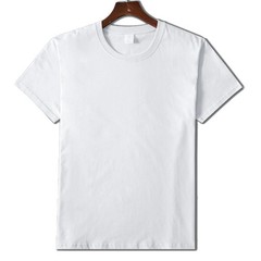 Men T Shirt Cotton Short Sleeve Solid Pure Color Leisure Basic Streetwear Top