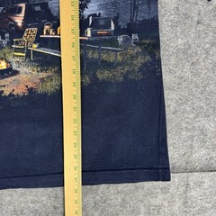 Vintage Art Unlimited Camping T Shirt Size Medium AOP Scenic Night Camp Fire 90s
