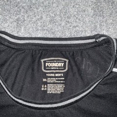 Foundry Shirt Mens Size 3XL Black Long sleeve heavy Jersey Knit Tee Casual