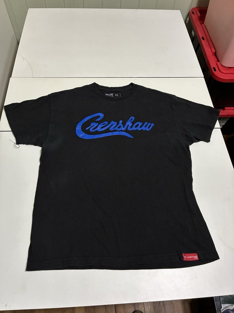 The Marathon Clothing Crenshaw Shirt XL Black Nipsey Hussle Hip Hop Los Angeles