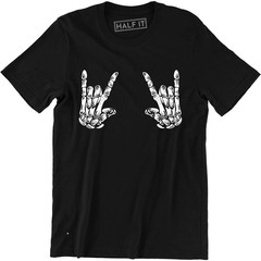 Skull Hand Rock Shirt – Heavy Metal Rock N Roll Band Men’s T-shirt Tee
