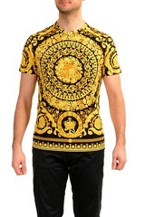 Versace Men’s Barocco Print Crewneck Organic Cotton T-Shirt US 2XL IT 56