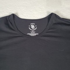 Strongsize T-Shirt Mens 7XL Black Longer Length Cotton Spandex Sportswear MKZS59