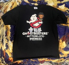 Bape A Bathing Ape Ghostbusters Baby Milo T-Shirt Size M Black New Rare