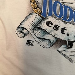 Brooklyn Dodgers Starter Graphic Tshirt Single Stitch – MED – Made USA Vintage