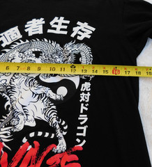LG Savage Brand Dragon And Tiger Long Sleeve T-Shirt Mens Medium Asian Graphic