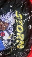 Marvel X-Men ‘97 Storm All Over Print T Shirt Size L Black Lightning Front Back