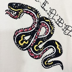 Valabasas Tattoo Shop Stay Strong Snake Studded Crewneck Tee Y2K AOP Size Medium