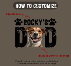 Personalized Dog Dad Shirt Custom Pet Photo & Dog Name Fathers Day Gift
