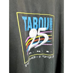 Vintage Tabou Combo 25 A.N.S 1968-1993 mens black short sleeve tshirt XL