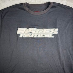Avirex RARE Ebroidered Y2K Shirt Size 3XL Black Streetwear Graphic Studs