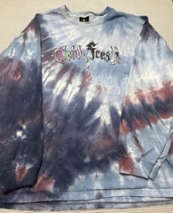 Teddy Fresh Tie Dye Long Sleeve T Shirt Mens 2XL Spellout