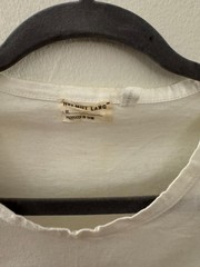 Vintage 1998 Helmut Lang White T-Shirt Small M Archive Made in Italy