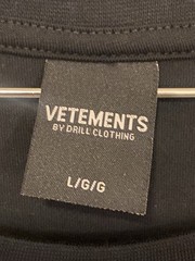 Vetements T Shirt Size large Men’s 58$ By Drill Clothing