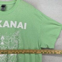 HAKANAI BAND Shirt Mens XL Liminal Bloom Ellen-Marie Hand Designed Cotton Green