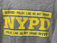 NYPD Long Sleeve T Shirt Men’s XL , Gray With Logo NWOT