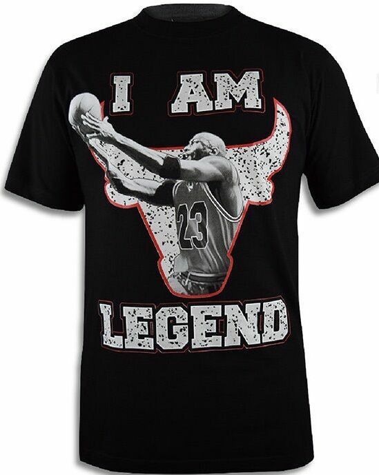 MEN’S GRAPHIC DESIGN “I AM LEGEND” PRINTED SHORT SLEEVE T-SHIRT NEW!