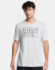 Under Armour 1382969 UA Men’s Freedom Flag Printed Cotton Halo Gray T-Shirt XL