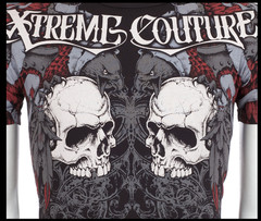 XTREME COUTURE by AFFLICTION Black REDEMPTION Short Sleeve Slim Fit T-shirt NWT
