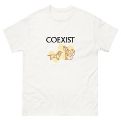 Dogs Cats Coexist Dog Cat Pet Lover white classic tee shirt t-shirt