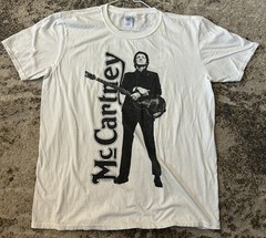 Paul McCartney 2011 On The Run Tour Shirt Large White Double Sided Concert