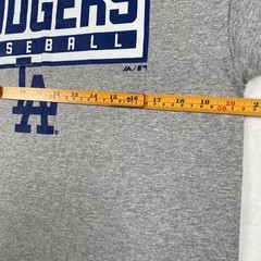 Majestic LA Dodgers Men’s Graphic T-Shirt Heather Gray Size Large Baseball Logo