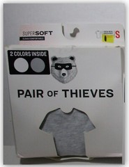 Pair of Thieves Men’s Undershirt Black Gray White T-Shirt SINGLES Choice